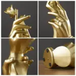 Gold Resin Statue for Decoration Home Abstract Sculpture Modern Figurines tag1