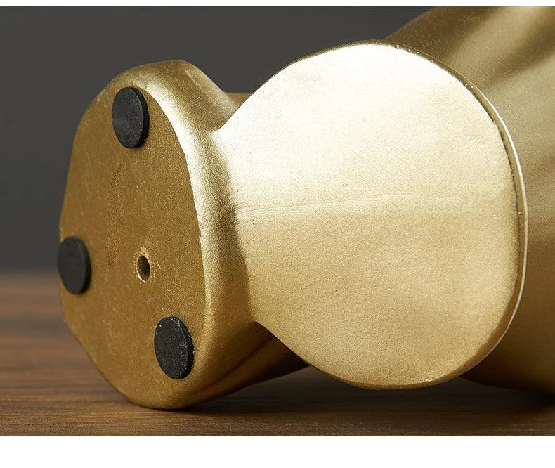 Gold Resin Statue for Decoration Home Abstract Sculpture Modern Figurines -  - #tag1#