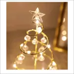 Gold Silver LED String Christmas Tree Table Lamp tag1