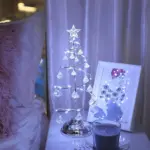 Gold Silver LED String Christmas Tree Table Lamp tag1