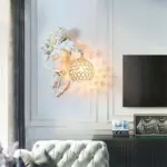 Gold Violin Singer Wall Lamp tag1