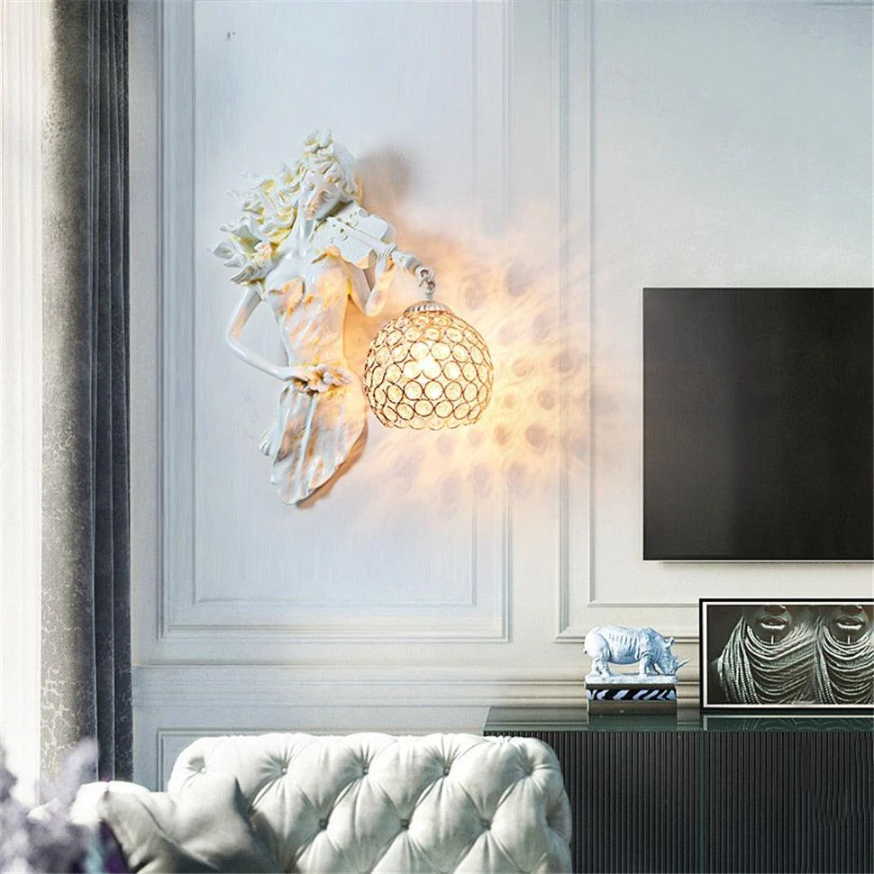 Gold Violin Singer Wall Lamp -  - #tag1#