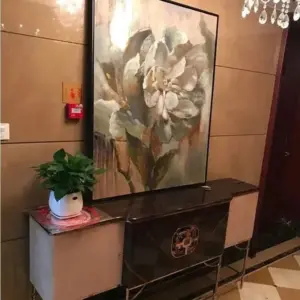 Golden Flower Handmade Painting Decorfaure 1685708002