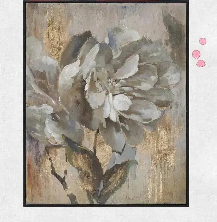 Golden Flower Handmade Painting Decorfaure 1685708057