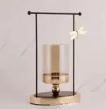Golden Iron Candle Holder Decorfaure