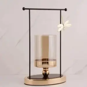 Golden Iron Candle Holder Decorfaure 1685702514