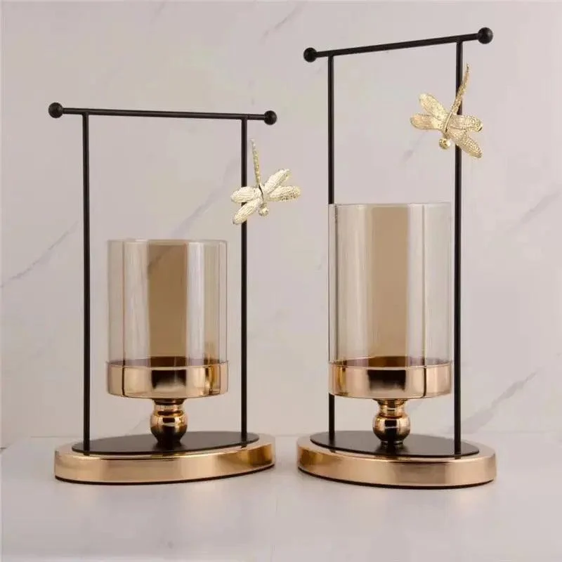 Golden Iron Candle Holder Decorfaure 1685702628