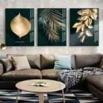 Golden Plant Leaves Decorfaure