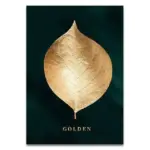Golden Plant Leaves Decorfaure
