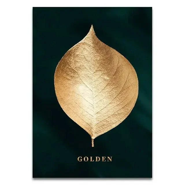 Golden Plant Leaves Decorfaure 1685705413