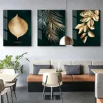 Golden Plant Leaves Decorfaure