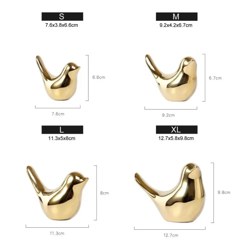 GoldenBirdFigurine Homeko8