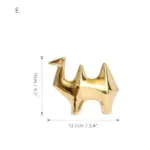GoldenCeramicabstractAnimalFigurines Homeko11