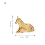 GoldenCeramicabstractAnimalFigurines Homeko14