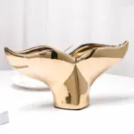 GoldenCeramicabstractAnimalFigurines Homeko6