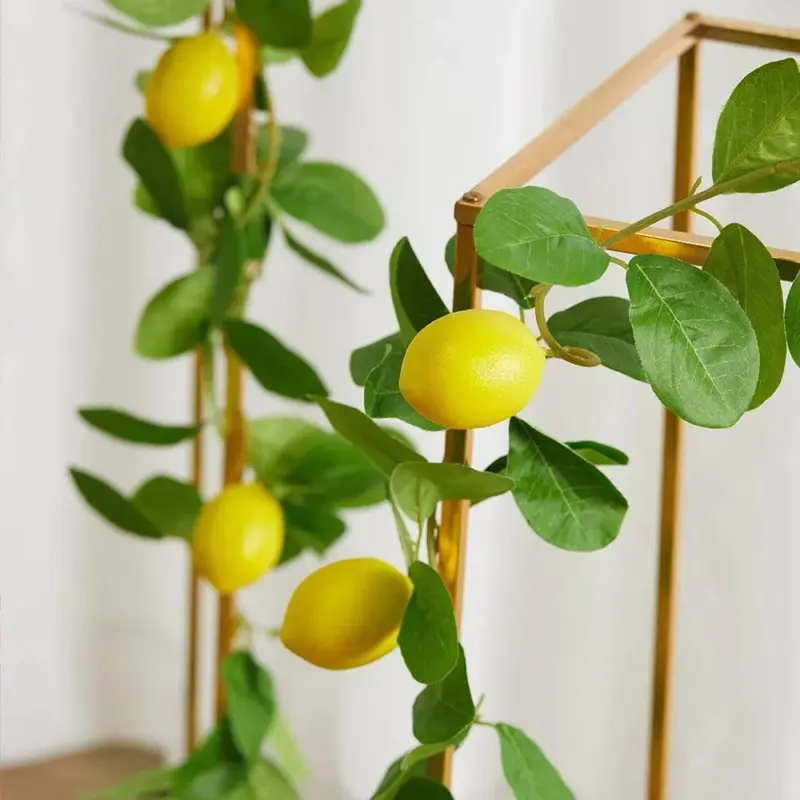 GoldenCitrus Artificial lemon garland