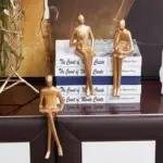GoldenGeometricSittingStatue Homeko5