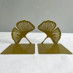 GoldenGinkgo - Bookends Decoration