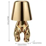 GoldenGrace EleganteGoldeneTischlampe7