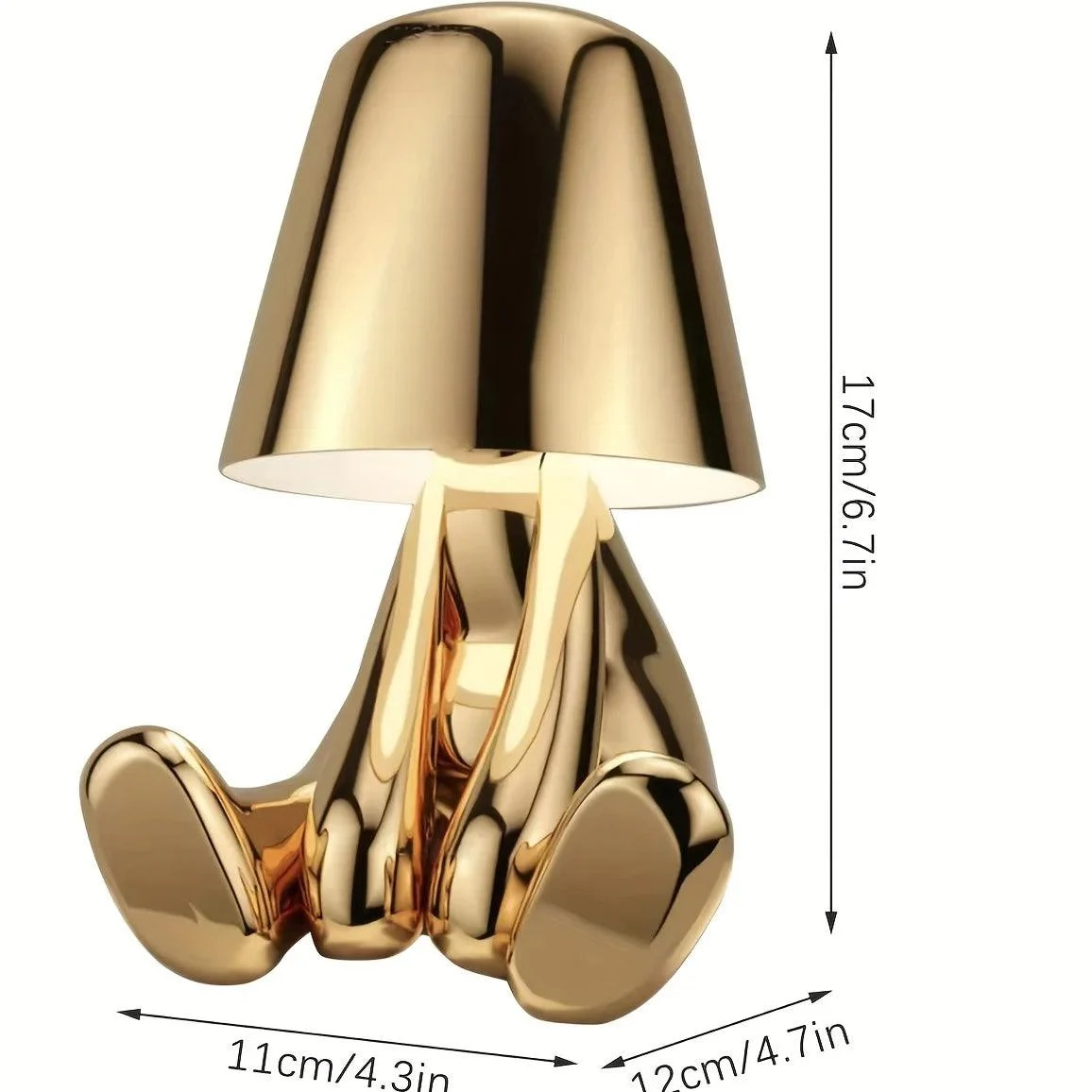 GoldenGrace - Golden Statue Table Lamp -  - #tag1#