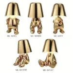 GoldenGrace Golden Statue Table Lamp tag1