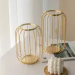 GoldenHues Nordic gold glass vase