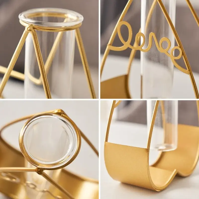 GoldenHydroponicPlantVase Homeko6