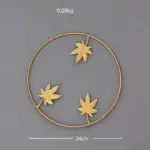 GoldenLeafWallDecor Homeko10