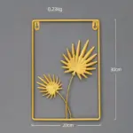 GoldenLeafWallDecor Homeko7