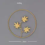 GoldenLeafWallDecor Homeko9