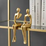 Golden Abstract Figurine
