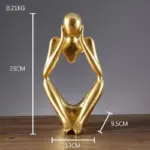 Golden Abstract Figurine