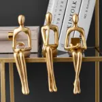 Golden Abstract Figurine