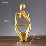 Golden Abstract Figurine
