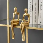 Golden Abstract Figurine