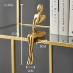 Golden Abstract Figurine