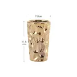 Golden Ceramic Bathroom Ensemble