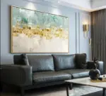 Golden Coins Tree Wall Canvas Art