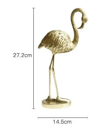 Golden Flamingo Ornament -