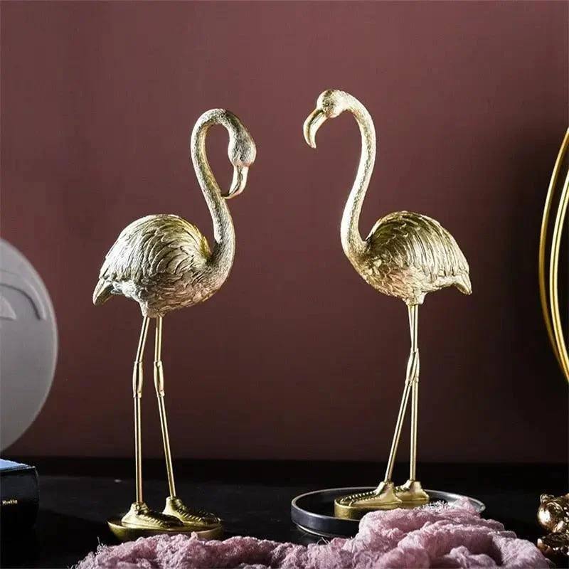 Golden Flamingo Ornament -