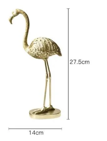 Golden Flamingo Ornament -