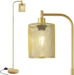 Golden Floor Lamp with Industrial Style tag1