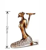 Golden Lady Candle Holders
