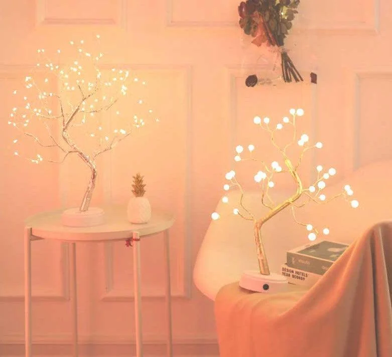 Golden Leaf Tree Lamp -