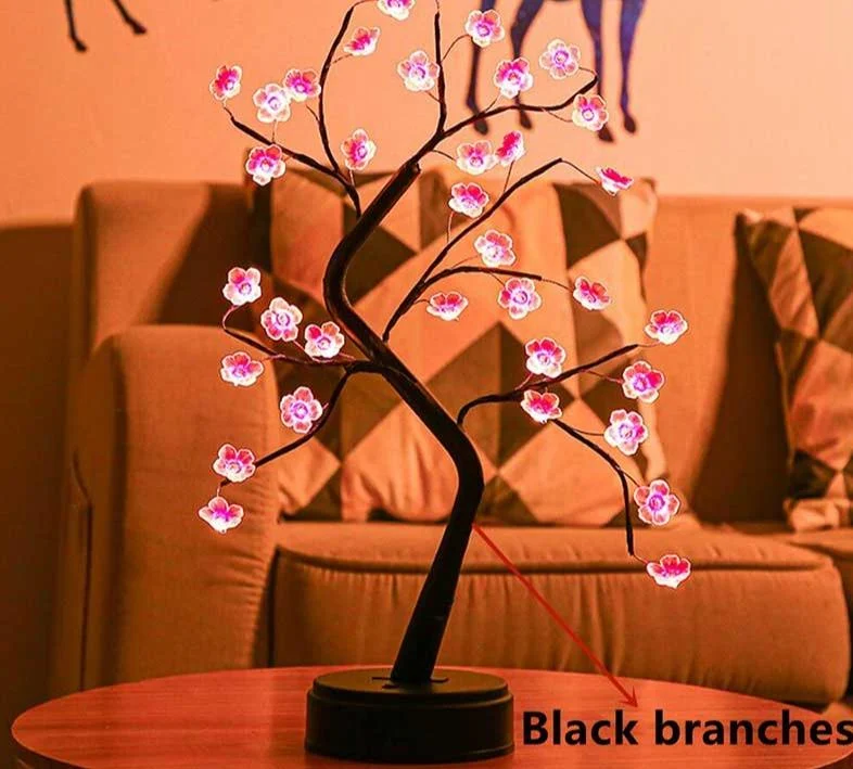 Golden Leaf Tree Lamp -