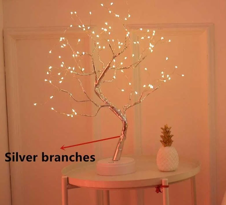 Golden Leaf Tree Lamp -