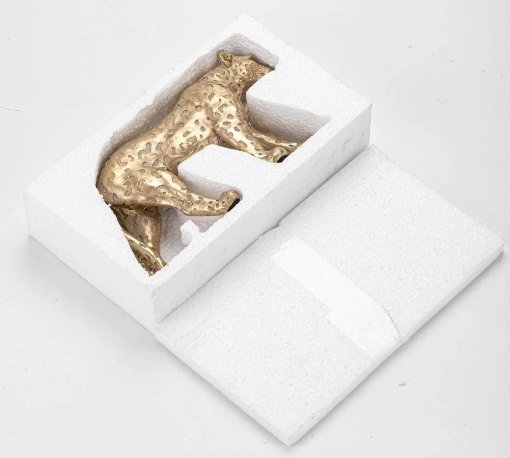 Golden Leopard Cheetah  Statue Resin -