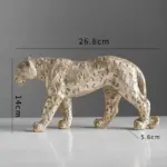 Golden Leopard Cheetah Statue Resin