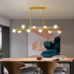 Golden Lighting Nordic Contemporary Pendant Glass Chandelier Hanging Lamp Dining Decor