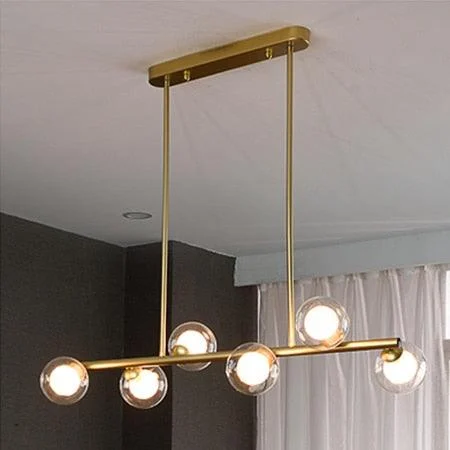 Golden Lighting Nordic Contemporary Pendant Glass Chandelier Hanging Lamp Dining Decor -